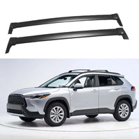 Barres de Toit Transversales Toyota Corolla Cross 2022-2025 - vue de face - Becquet Voiture
