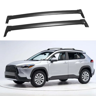 Barres de Toit Transversales Toyota Corolla Cross 2022-2025 - vue de face - Becquet Voiture