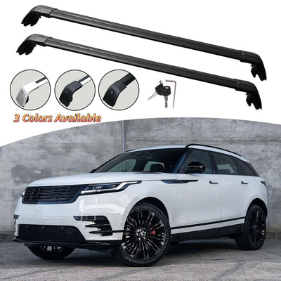 Barres de Toit Verrouillables Land Rover Range Rover Velar L560 2018-2023 - vue de face - Becquet Voiture