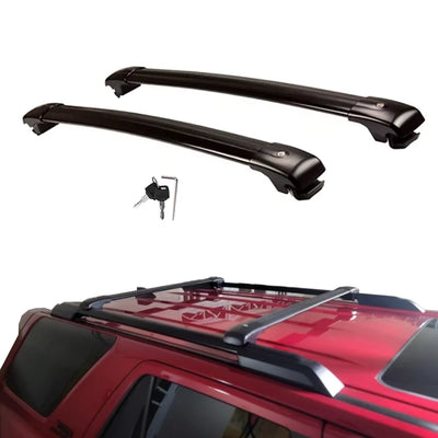 Barres de Toit Verrouillables Toyota Land Cruiser LC300 J300 2022-2023 - vue rapprochée - Becquet Voiture
