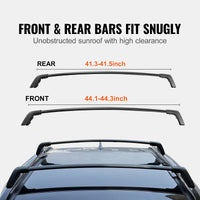 Barres Transversales de Toit Aluminium Toyota RAV4 2019-2023 - vue arrière - Becquet Voiture
