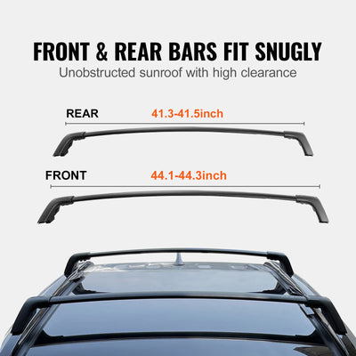 Barres Transversales de Toit Aluminium Toyota RAV4 2019-2023 - vue arrière - Becquet Voiture