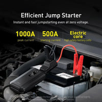 Baseus Démarreur de Batterie Voiture 1000A Portable 12V - vue de profil - Becquet Voiture