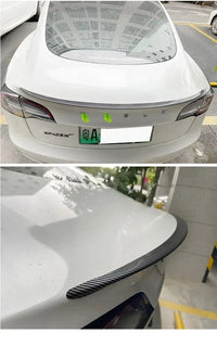Becquet ABS Carbone Tesla Model Y 2020-2024 Model 3 2025-2026 - installé sur véhicule 2 - Becquet Voiture