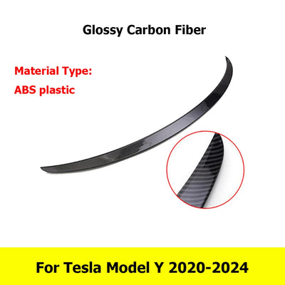 Becquet ABS Carbone Tesla Model Y 2020-2024 Model 3 2025-2026 - installé sur véhicule 3 - Becquet Voiture