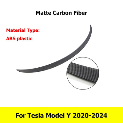 Becquet ABS Carbone Tesla Model Y 2020-2024 Model 3 2025-2026 - vue arrière 4 - Becquet Voiture