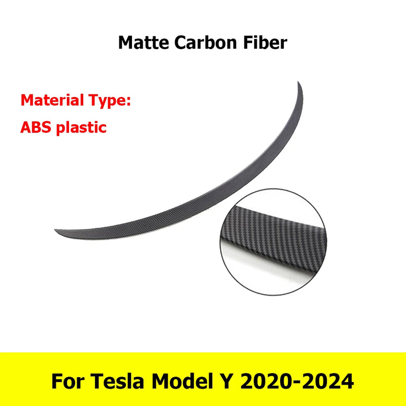 Becquet ABS Carbone Tesla Model Y 2020-2024 Model 3 2025-2026 - vue arrière 4 - Becquet Voiture