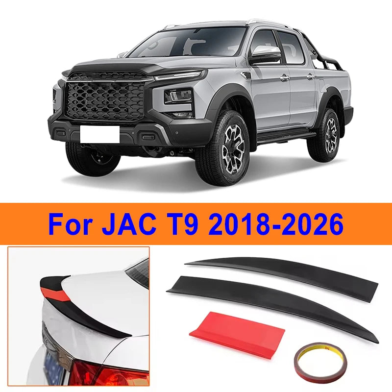Becquet ABS JAC T9 3 Sections Ajustable 115-125cm 2018-2026 - vue de face - Becquet Voiture