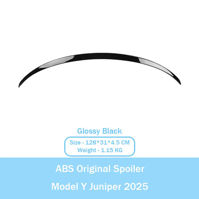 Becquet ABS Look Carbone Tesla Model Y Juniper 2025 Performance - détail du montage 3 - Becquet Voiture