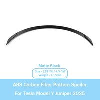 Becquet ABS Look Carbone Tesla Model Y Juniper 2025 Performance - en situation 3 - Becquet Voiture