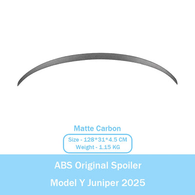 Becquet ABS Look Carbone Tesla Model Y Juniper 2025 Performance - installé sur véhicule 3 - Becquet Voiture