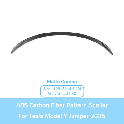 Becquet ABS Look Carbone Tesla Model Y Juniper 2025 Performance - vue arrière 3 - Becquet Voiture