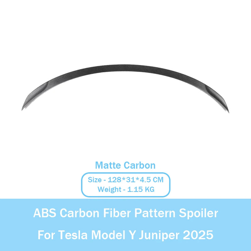 Becquet ABS Look Carbone Tesla Model Y Juniper 2025 Performance - vue arrière 3 - Becquet Voiture