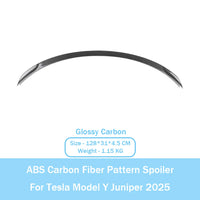 Becquet ABS Look Carbone Tesla Model Y Juniper 2025 Performance - vue de dessus 3 - Becquet Voiture