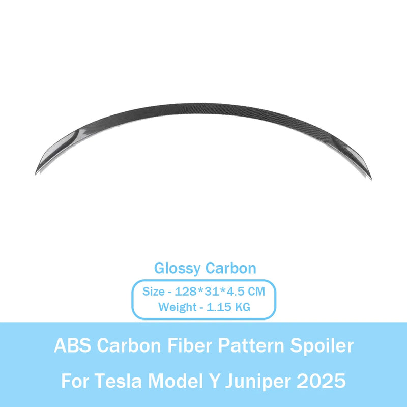 Becquet ABS Look Carbone Tesla Model Y Juniper 2025 Performance - vue de dessus 3 - Becquet Voiture