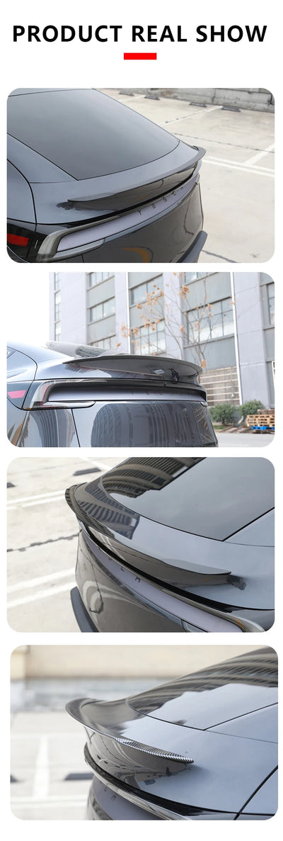 Becquet ABS Look Carbone Tesla Model Y Juniper 2025 Performance - vue de profil 2 - Becquet Voiture