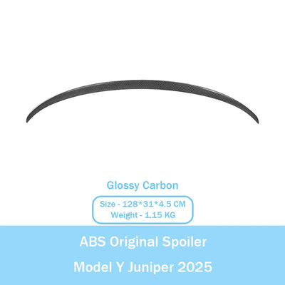 Becquet ABS Look Carbone Tesla Model Y Juniper 2025 Performance - vue de trois-quarts 3 - Becquet Voiture