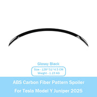 Becquet ABS Look Carbone Tesla Model Y Juniper 2025 Performance - vue rapprochée 3 - Becquet Voiture