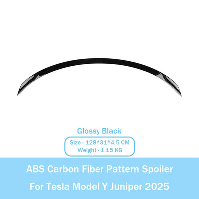 Becquet ABS Look Carbone Tesla Model Y Juniper 2025 Performance - vue rapprochée 3 - Becquet Voiture