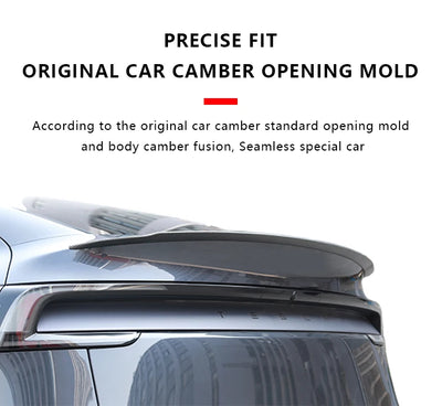 Becquet ABS Look Carbone Tesla Model Y Juniper 2025 Performance - vue rapprochée - Becquet Voiture