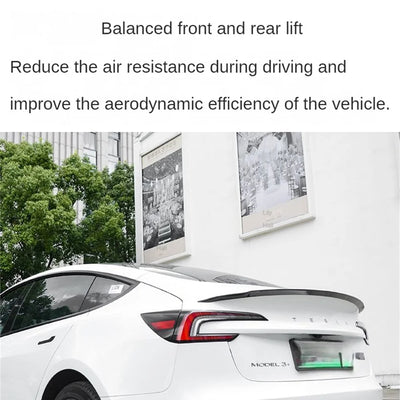 Becquet ABS Tesla Model 3 Highland 2024-2026 Original - installé sur véhicule - Becquet Voiture