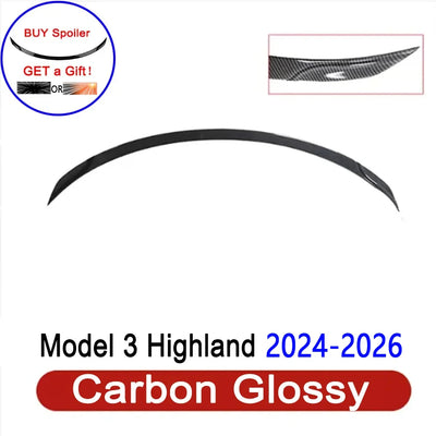 Becquet ABS Tesla Model 3 Highland 2024-2026 Original - vue de dessus 3 - Becquet Voiture