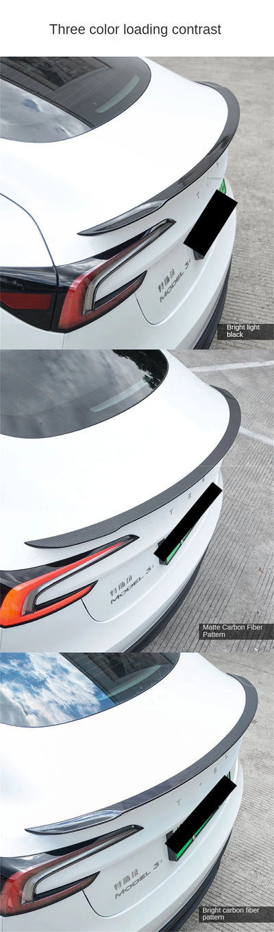 Becquet ABS Tesla Model 3 Highland 2024-2026 Original - vue de face 2 - Becquet Voiture