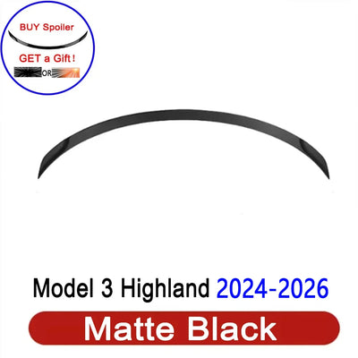 Becquet ABS Tesla Model 3 Highland 2024-2026 Original - vue de face 4 - Becquet Voiture