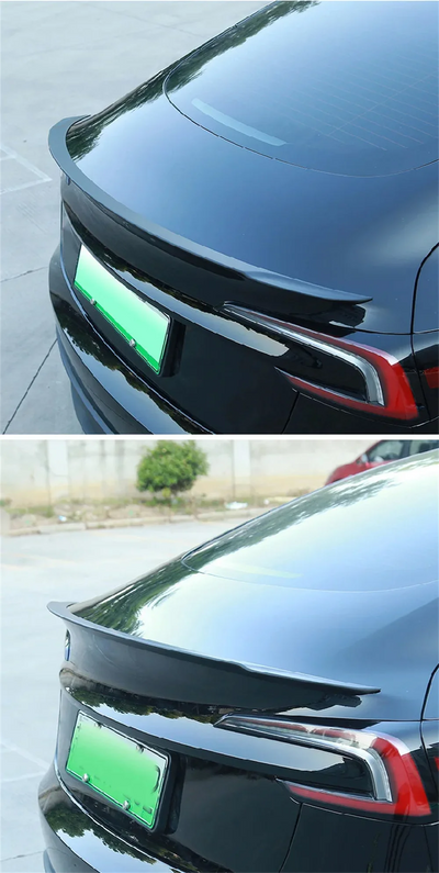 Becquet ABS Tesla Model 3 Highland 2026 Ludicrous - détail du montage 2 - Becquet Voiture