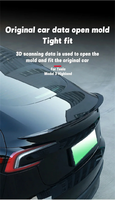 Becquet ABS Tesla Model 3 Highland 2026 Ludicrous - packshot studio 2 - Becquet Voiture