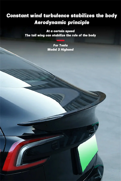 Becquet ABS Tesla Model 3 Highland 2026 Ludicrous - vue de trois-quarts 2 - Becquet Voiture