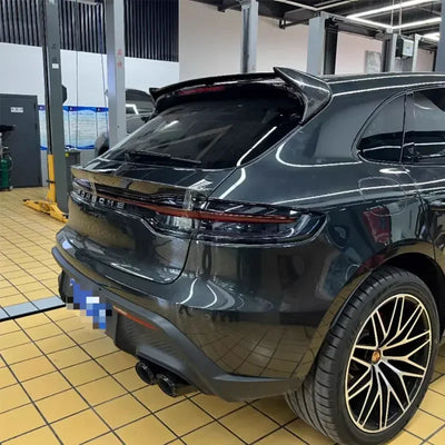 Becquet Aileron Carbone Porsche Macan 2014-2023 - installé sur véhicule - Becquet Voiture