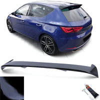 Becquet aileron coffre Seat Leon 5F Cupra noir brillant - vue de profil - Becquet Voiture