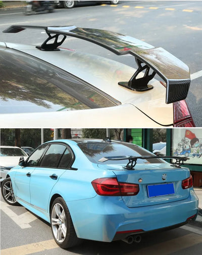Becquet Aileron GT Universel Sport Berline Look Carbone - vue de dessus - Becquet Voiture