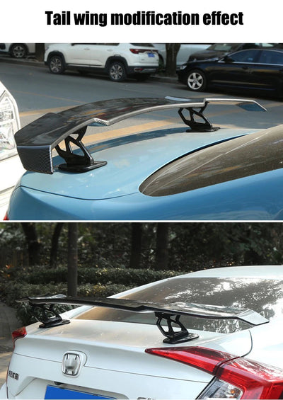 Becquet Aileron GT Universel Sport Berline Look Carbone - vue rapprochée - Becquet Voiture