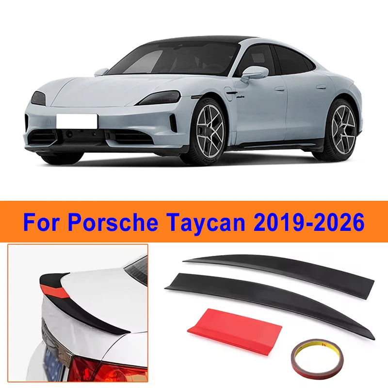 Becquet Aileron Réglable Porsche Taycan 2019-2026 ABS - vue de face - Becquet Voiture