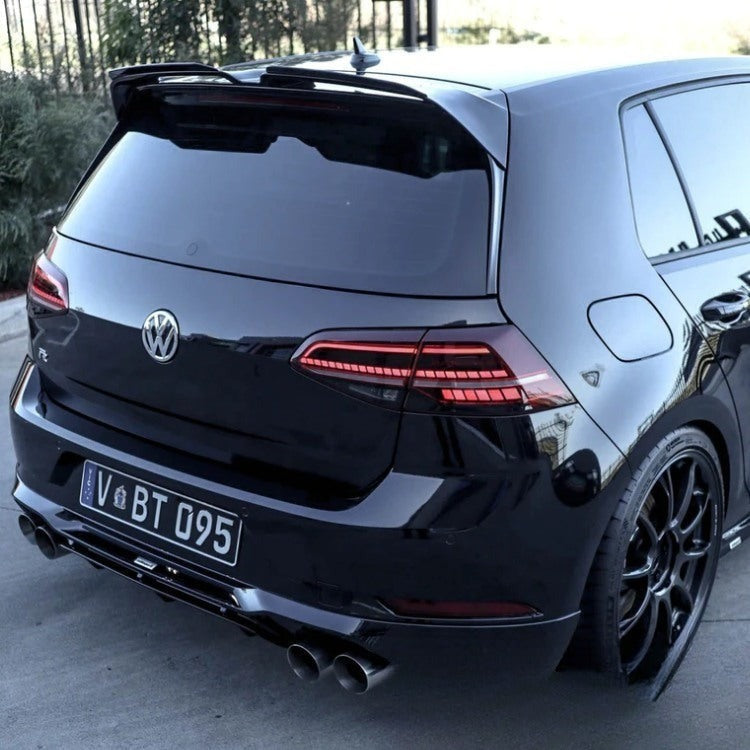 Oettinger Style Spoiler Lip for VW Golf 7 GTI R - rear view - Becquet Voiture