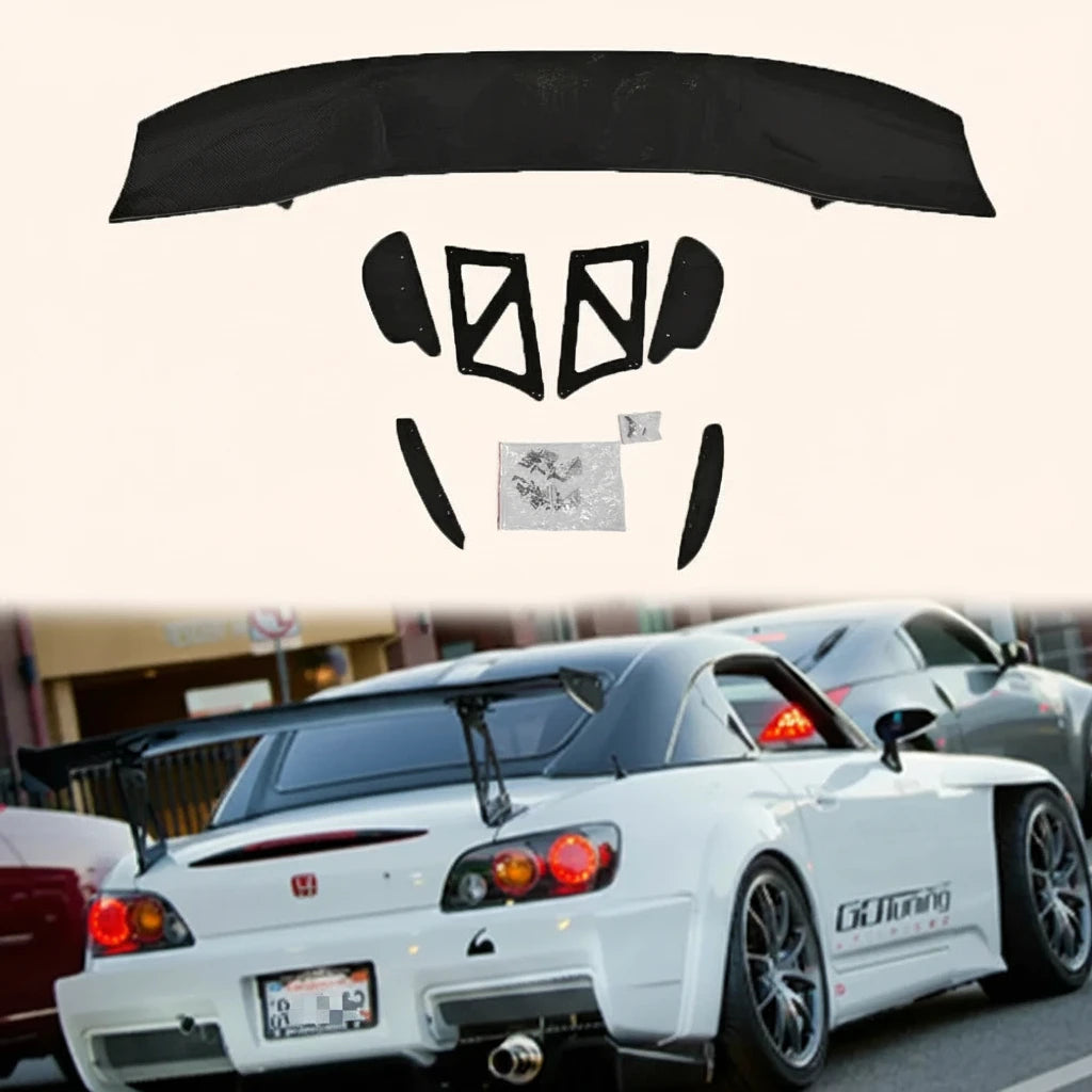 Becquet Arrière Carbone Honda S2000 Js Racing GT - vue de face - Becquet Voiture
