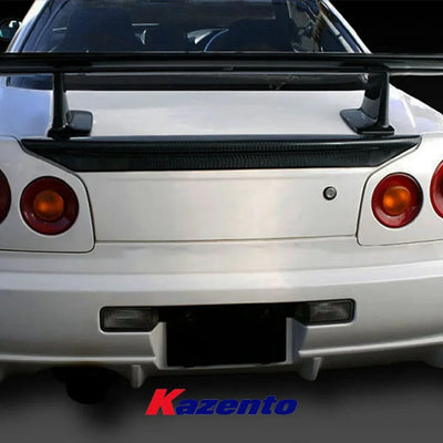 Becquet Arrière Carbone Nissan Skyline R34 GTR GTT - vue de profil - Becquet Voiture