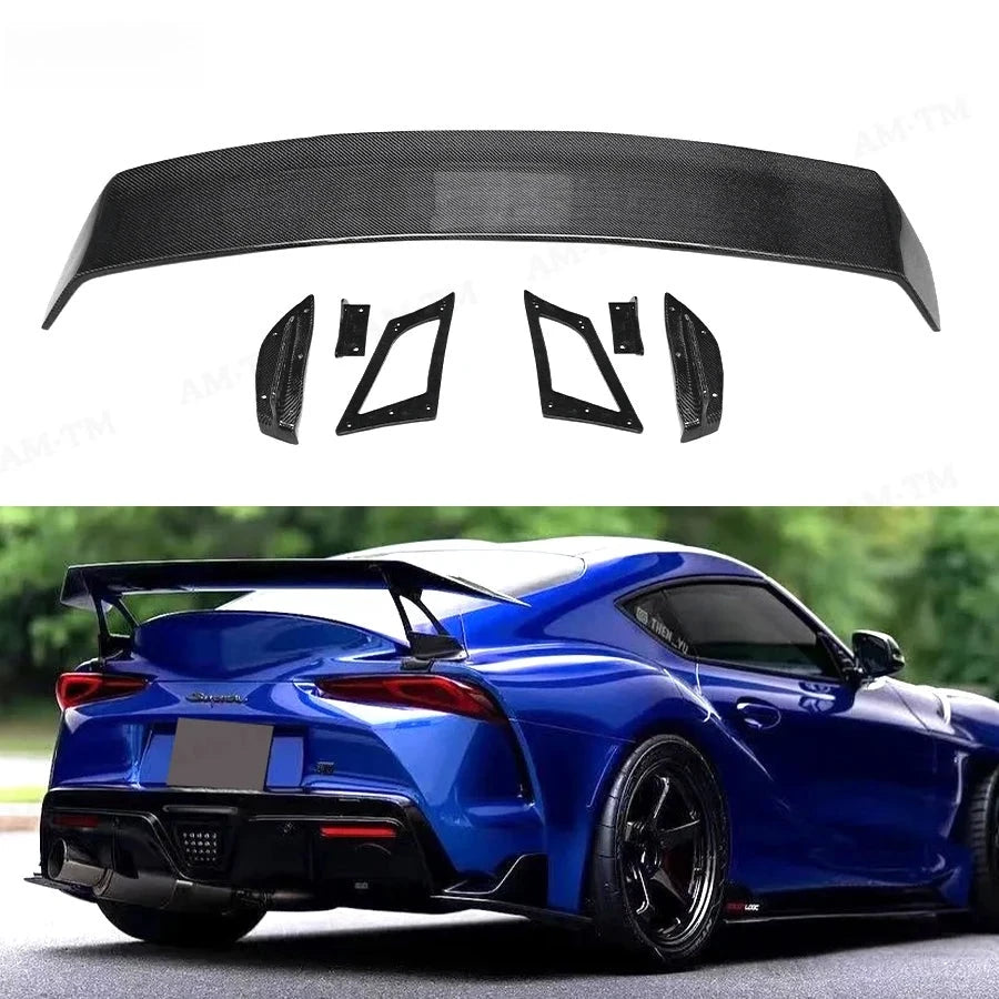 Becquet Arrière Carbone Toyota Supra GR A90 A91 MK5 - vue de face - Becquet Voiture