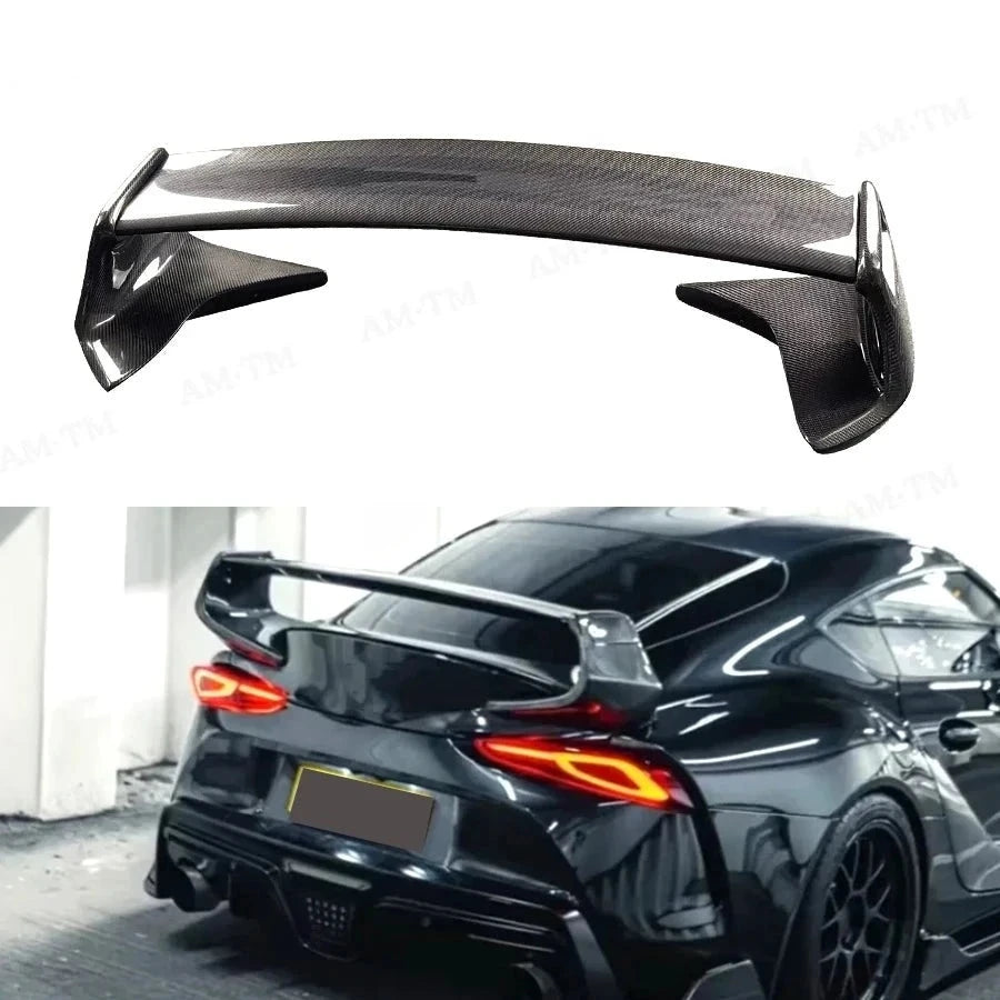 Becquet Arrière Fibre de Carbone Toyota Supra GR A90 A91 2019+ - vue de face - Becquet Voiture