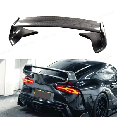 Becquet Arrière Fibre de Carbone Toyota Supra GR A90 A91 2019+ - vue de face - Becquet Voiture