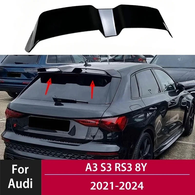 Becquet Audi A3 S3 RS3 8Y Sportback 2021-2024 - vue de face - Becquet Voiture