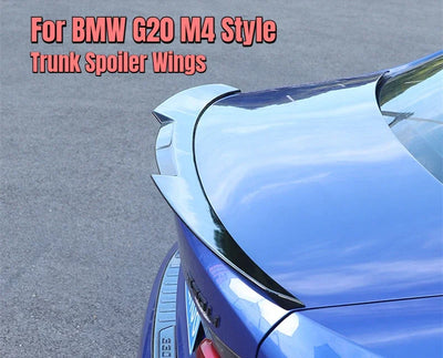 Becquet BMW G20 M4 Style 320i 330i M340i 2019-2023 - détail du montage - Becquet Voiture