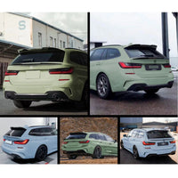 Heckschürze BMW 3er Touring G21 Kombi 2019–2025 Diffusor - Dreiviertelansicht - Becquet Voiture