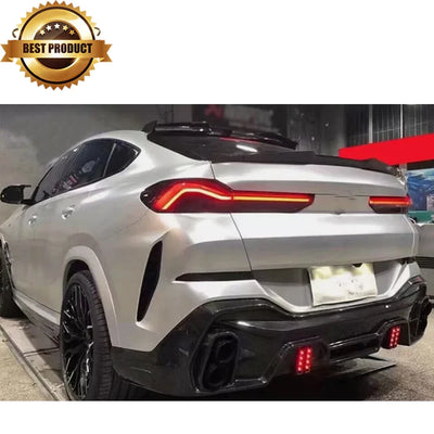 Becquet BMW X6 G06 X6M Sport 2020-2024 Noir Brillant - vue arrière - Becquet Voiture