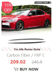 Becquet Carbone Alfa Romeo Giulia Berline 2015-2021 - en situation - Becquet Voiture
