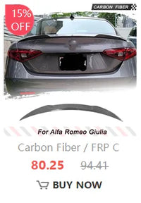 Becquet Carbone Alfa Romeo Giulia Berline 2015-2021 - vue de dessus - Becquet Voiture