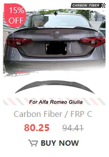 Becquet Carbone Alfa Romeo Giulia Berline 2015-2021 - vue de dessus - Becquet Voiture