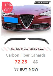 Becquet Carbone Alfa Romeo Giulia Berline 2015-2021 - vue de face 3 - Becquet Voiture